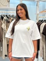 Malelions - Woman Barista Lounge Oversized T-shirt - Wit