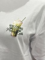 Malelions - Woman Barista Lounge Oversized T-shirt - Wit