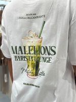 Malelions - Woman Barista Lounge Oversized T-shirt - Wit