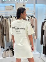 Malelions - Woman Italian Summer T-shirt Dress - Beige