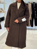 Malelions - Woman Oversized Label Coat - Bruin