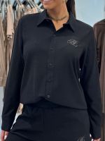 Malelions - Woman Seersucker Shirt - Zwart