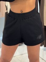 Malelions - Woman Seersucker Shorts - Zwart