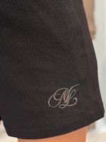 Malelions - Woman Seersucker Shorts - Zwart
