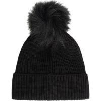 Malelions - Women Knitted Beanie Scarf Set - Zwart