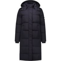 Malelions - Women Signature Long Puffer Jacket - Zwart