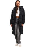 Malelions - Women Signature Long Puffer Jacket - Zwart