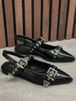 Poelman - Slingbacks - Zwart