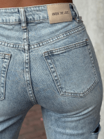 Unique The Label - June Wide Leg Jeans - Blauw