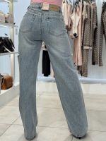 Unique The Label - June Wide Leg Jeans - Blauw