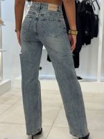 Unique The Label - June Wide Leg Jeans - Blauw