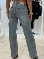 Unique The Label - June Wide Leg Jeans - Blauw