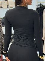 Unique The Label - Nena Long Sleeve Top - Black