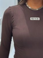 Unique The Label - Nena Long Sleeve Top - Cacao