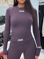 Unique The Label - Nena Long Sleeve Top - Deep Berry