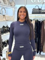 Unique The Label - Nena Long Sleeve Top - Deep Dark Navy