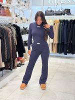 Unique The Label - Nena Long Sleeve Top - Deep Dark Navy