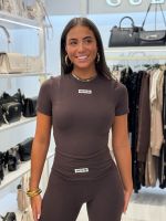 Unique The Label - Nena Short Sleeve Top - Cacao