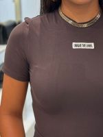 Unique The Label - Nena Short Sleeve Top - Cacao