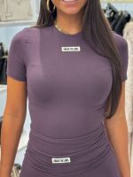 Unique The Label - Nena Short Sleeve Top - Deep Berry