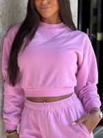 Unique The Label - Peggy Cropped Sweater - Bubbelgum