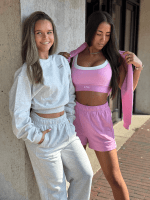 Unique The Label - Peggy Cropped Sweater - Bubblegum