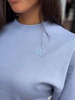 Unique The Label - Peggy Cropped Sweater - Vintage Blue