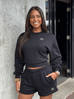 Unique The Label - Peggy Cropped Sweater - Zwart