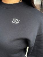 Unique The Label - Peggy Cropped Sweater - Zwart