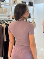 Unique The Label - Robyn Short Sleeve - Paars