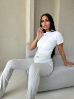 Unique The Label - Nena Short Sleeve Top - Wit
