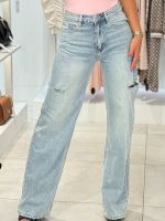 Unique The Label - June Wide Leg Jeans - Blauw