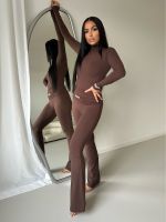 Unique The Label - Kimmy Turtleneck Top - Bruin