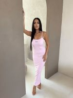 Unique The Label - Zoe Rib Dress - Roze