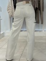 Unique The Label - June Wide Leg Jeans - Wit