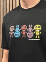 Wrong Friends - Franklin T-shirt - Zwart