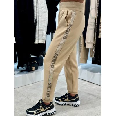 Guess - Studs Logo Sweatpants - Beige