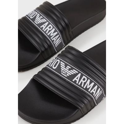 Emporio Armani - Slippers - Zwart