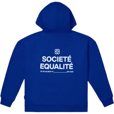 Equalite - Societe Oversized Full Zip Hoodie - Blauw
