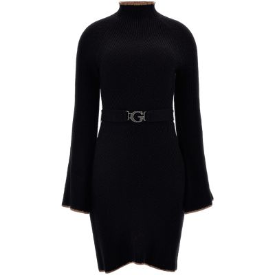 Guess - Ls Tn Doris Minidress Sweater - Zwart