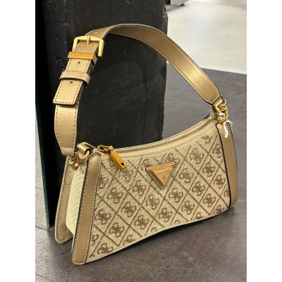 Guess - Dili Top Zip Shoulder Bag - Goud