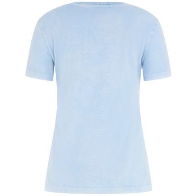Guess - Ss Cn Stones&Embro Tee - Blauw