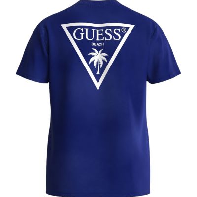 Guess - Ss Cn Gd Triangle Tee - Blauw