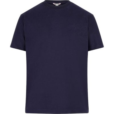 Guess - Ss Cn Small Guess Tee - Blauw