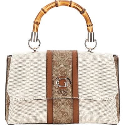 Guess - Kerima Bamboo Top Handle Flap - Bruin