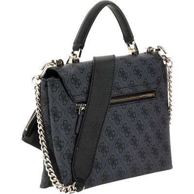 Guess - Eco Craig Top Handle Flap - Zwart
