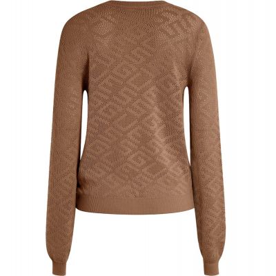Guess - Ls Paula Allover G Logo Top - Beige
