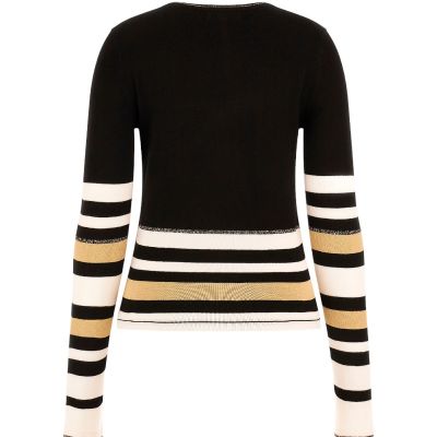 Guess - Maia Rn Ls Sweater - Zwart