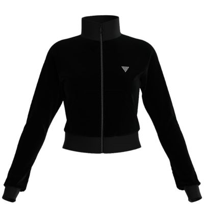 Guess Active - Couture Full Zip Sweatshirt - Zwart