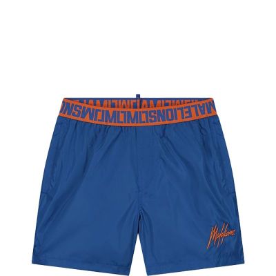 Malelions - Men Venetian Swim Short - Blauw